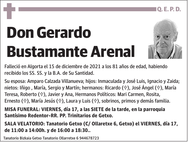 Gerardo Bustamante Arenal