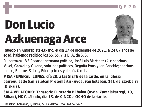 Lucio Azkuenaga Arce