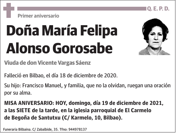 María Felipa Alonso Gorosabe