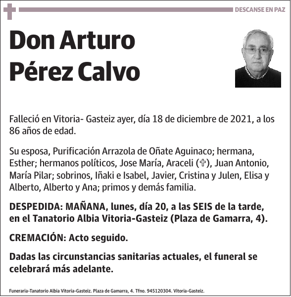 Arturo Pérez Calvo