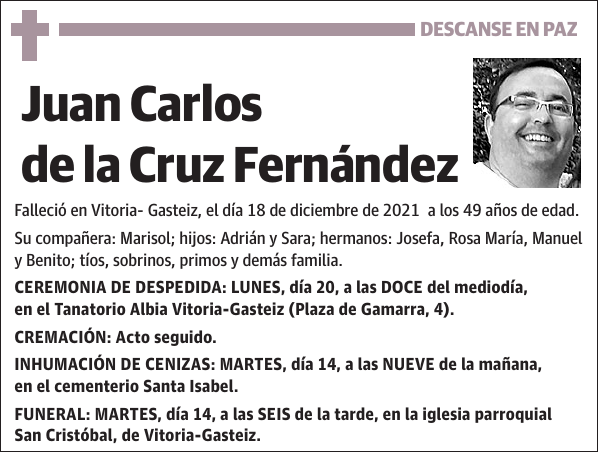 Juan Carlos de la Cruz Fernández