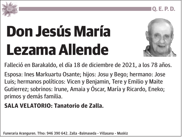 Jesús María Lezama Allende