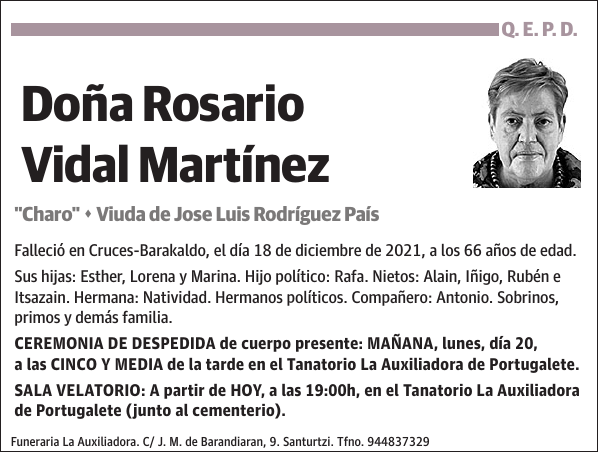 Rosario Vidal Martínez