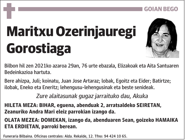 Maritxu Ozerinjauregi Gorostiaga