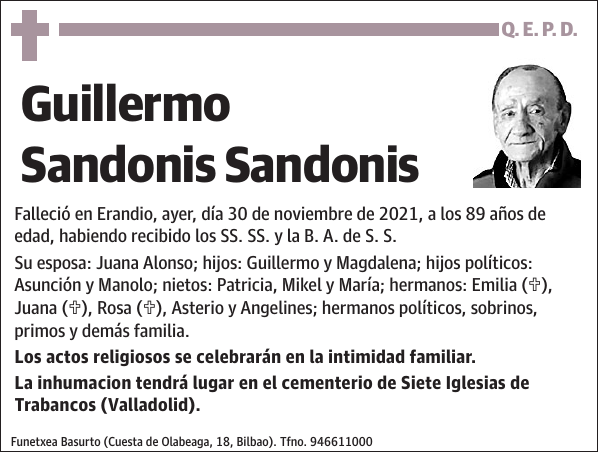 Guillermo Sandonis Sandonis