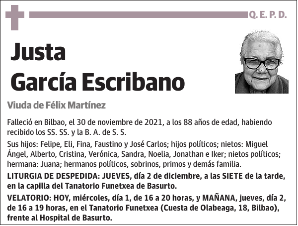 Justa García Escribano