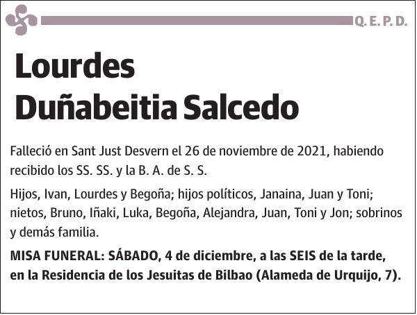 Lourdes Duñabeitia Salcedo