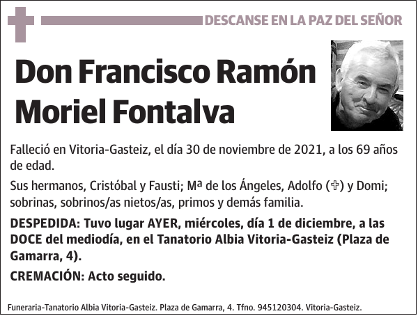 Francisco Ramón Moriel Fontalva