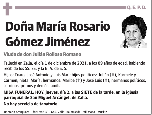 María Rosario Gómez Jiménez