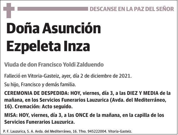 Asunción Ezpeleta Inza