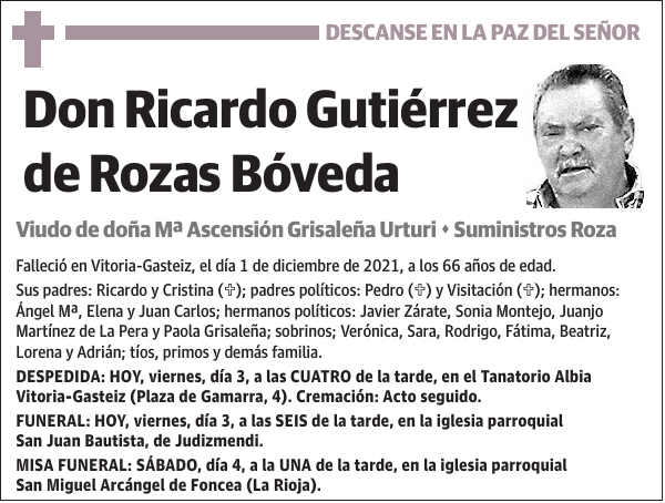 Ricardo Gutiérrez de Rozas Bóveda