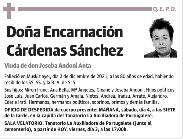 Encarnación Cárdenas Sánchez