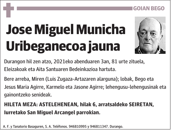 Jose Miguel Municha Uribeganecoa