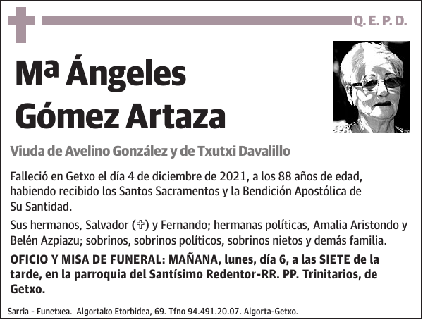 Mª Ángeles Gómez Artaza