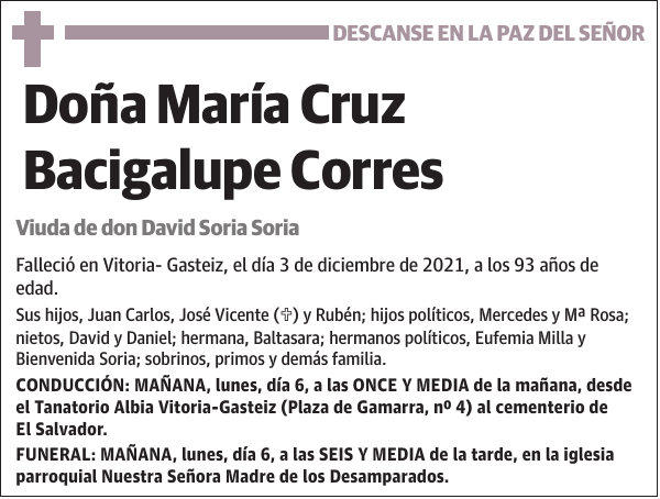 María Cruz Bacigalupe Corres