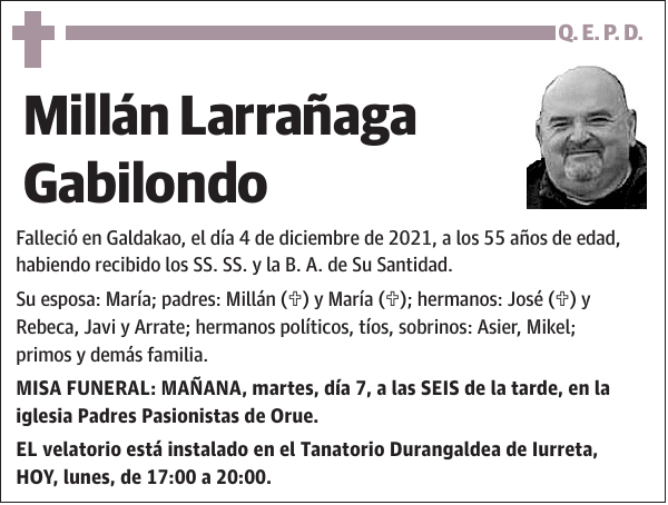 Millán Larrañaga Gabilondo