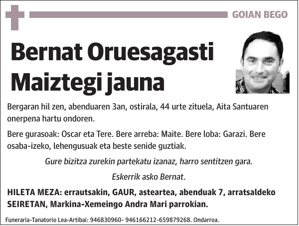 Bernat Oruesagasti Maiztegi