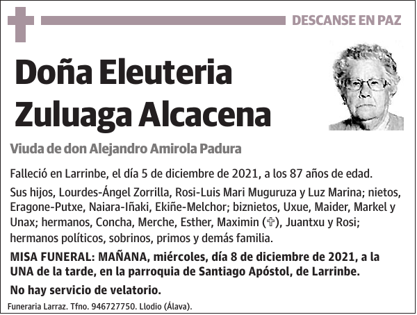 Eleuteria Zuluaga Alcacena