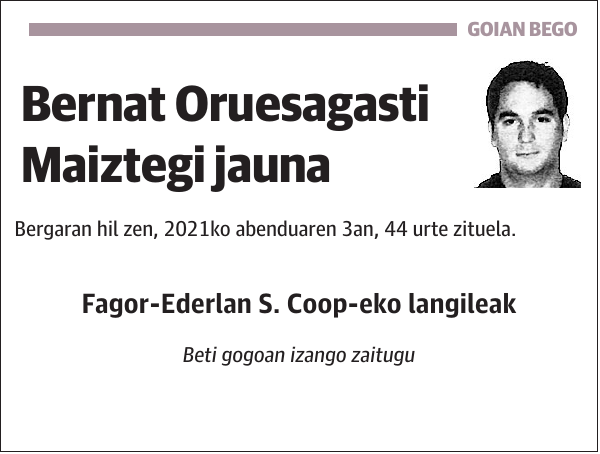 Bernat Oruesagasti Maiztegi