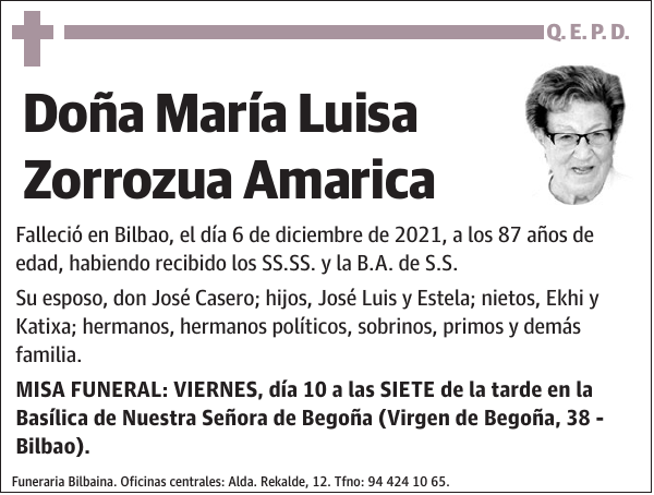 María Luisa Zorrozua Amarica