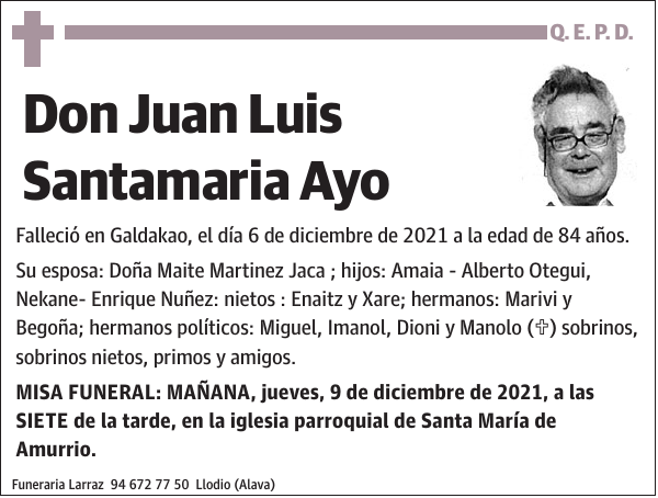 Juan Luis Santamaria Ayo