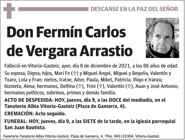 Fermín Carlos de Vergara Arrastio