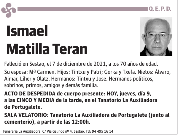 Ismael Matilla Teran