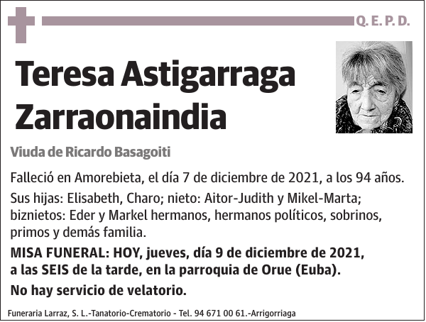 Teresa Astigarraga Zarraonaindia