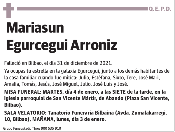 Mariasun Egurcegui Arroniz