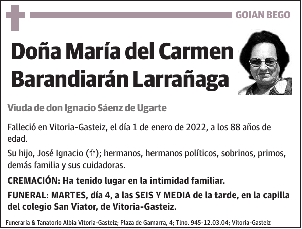 María del Carmen Barandiarán Larrañaga