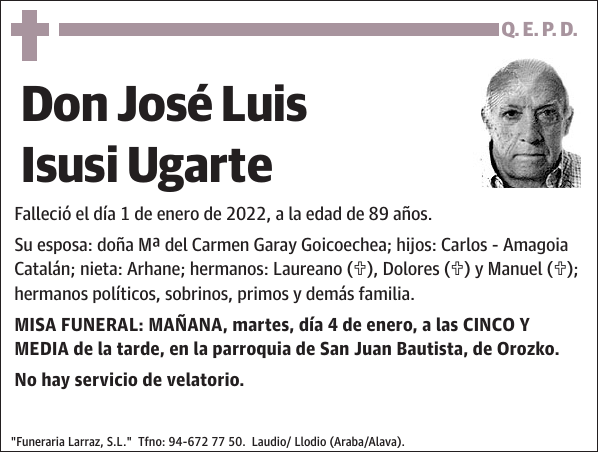 José Luis Isusi Ugarte