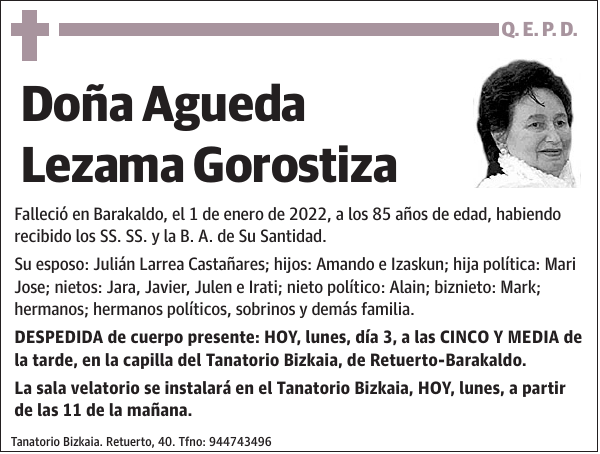 Agueda Lezama Gorostiza