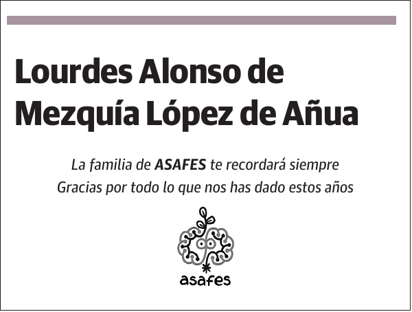 Lourdes Alonso de Mezquía López de Añua