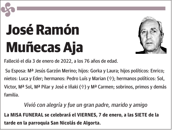 José Ramón Muñecas Aja