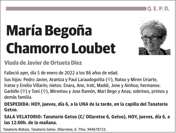 María Begoña Chamorro Loubet