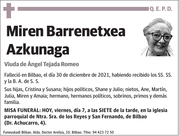 Miren Barrenetxea Azkunaga