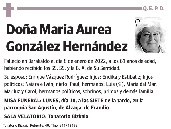 María Aurea González Hernández