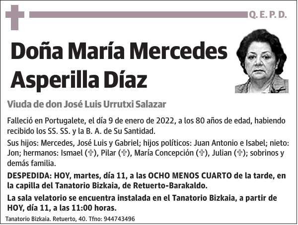 María Mercedes Asperilla Díaz