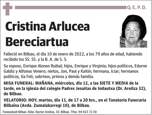 Cristina Arlucea Bereciartua