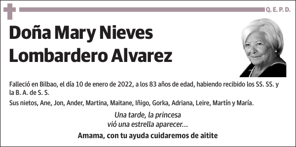 Mary Nieves Lombardero Alvarez