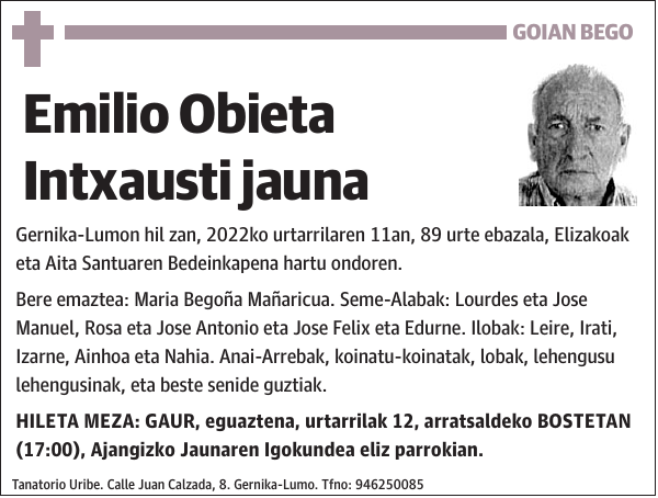 Emilio Obieta Intxausti