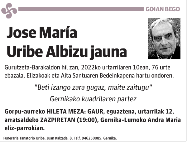 Jose María Uribe Albizu