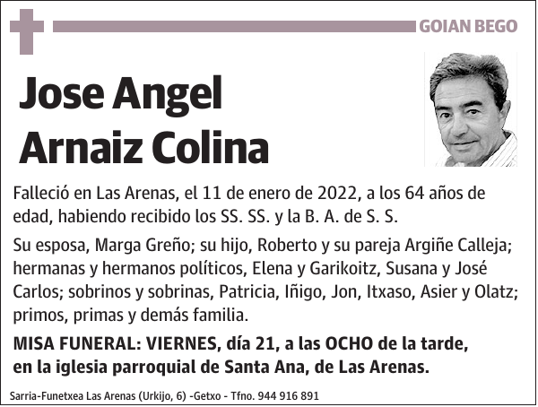 Jose Angel Arnaiz Colina