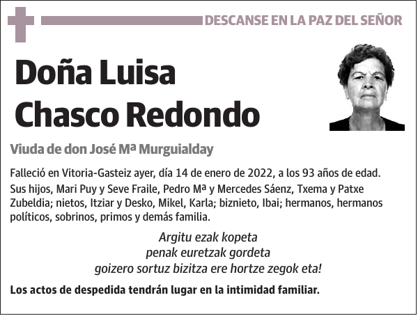 Luisa Chasco Redondo