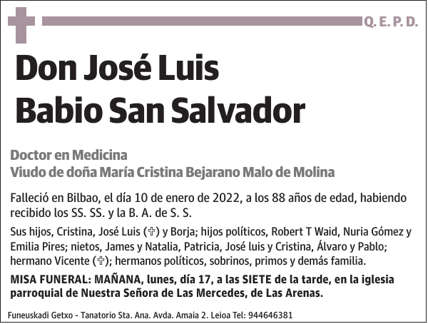 José Luis Babio San Salvador