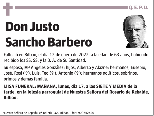 Justo Sancho Barbero