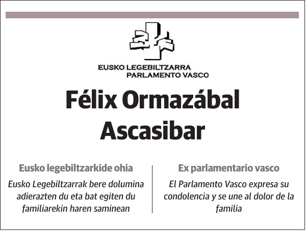 Félix Ormazábal Ascasibar