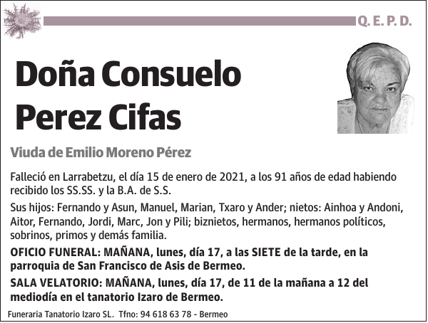 Consuelo Perez Cifas