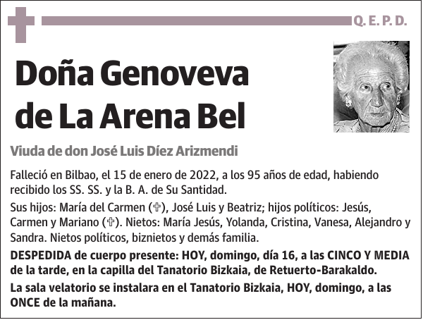 Genoveva de La Arena Bel