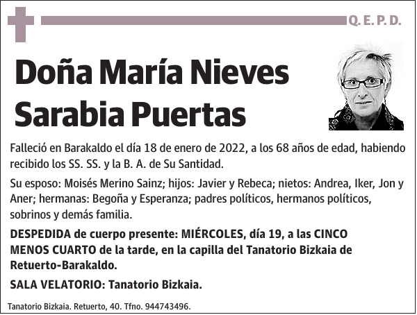 María Nieves Sarabia Puertas